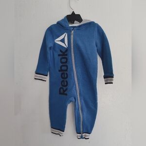 Reebok Kids Blue Hooded Footie